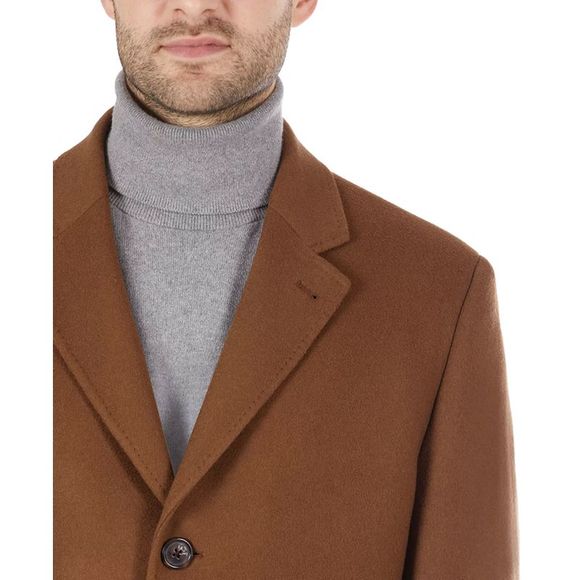 Lauren Ralph Lauren Mens Luther Luxury Blend Overcoat 38 Regular Vicuna NWT $495 - Picture 3 of 4